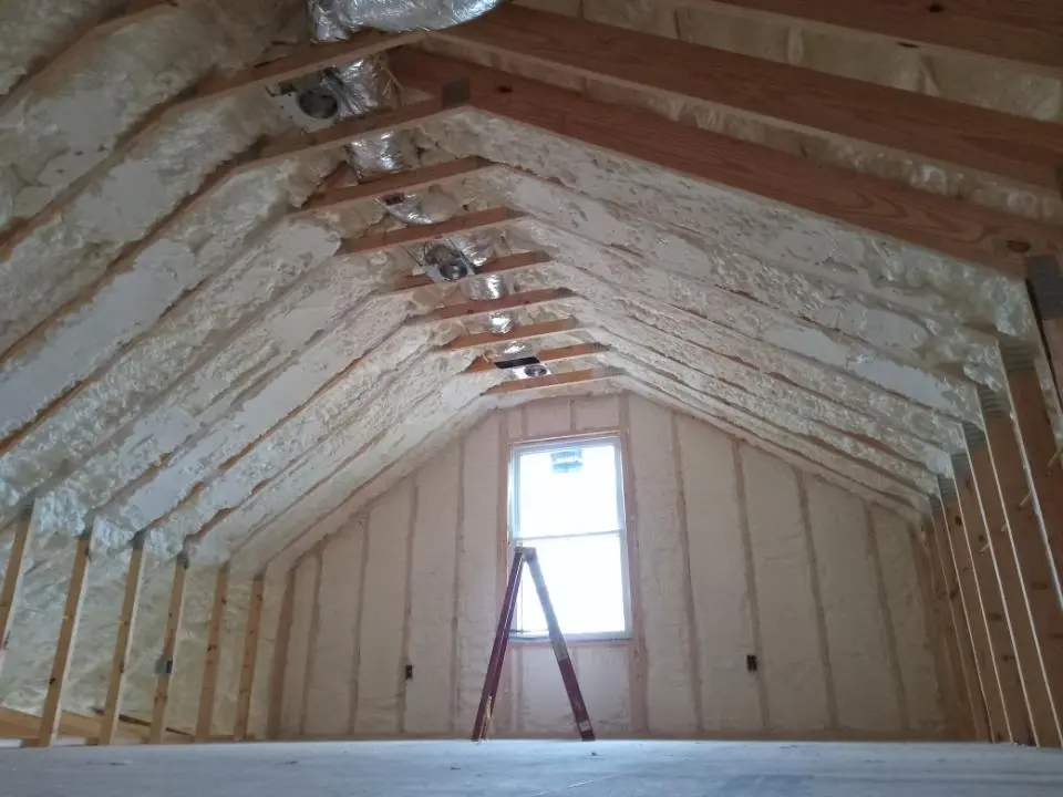 Spray foam roofing application for Crawl Space Insulation project in White Center